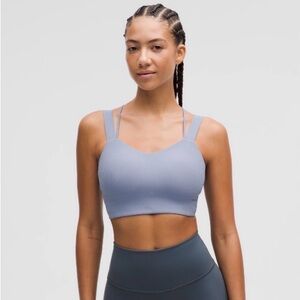 Like New Lululemon Like a Cloud Ribbed D/DD Bra - Blue Willow Size 8 Ribbed